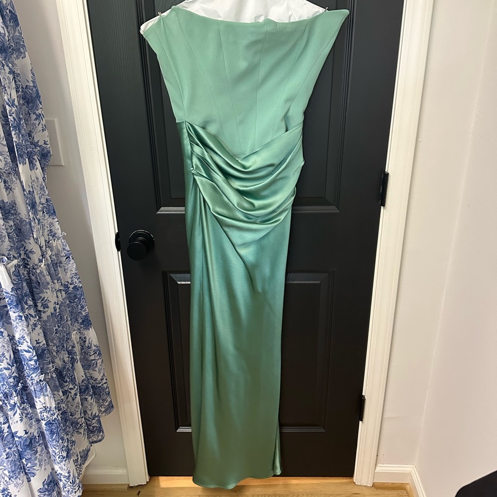 House of CB - Strapless Corset Maxi Dress - Jade (green) - Size Small